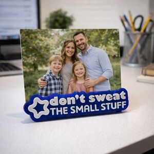 CUSTOMIZABLE 3D Printed Desktop Decor & Photo/Memo Holder